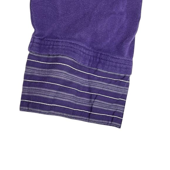 Lane Bryant Faux Layered 3/4 Sleeve Collar Blouse V Neck Plus Size 14/16 Purple - Picture 7 of 15